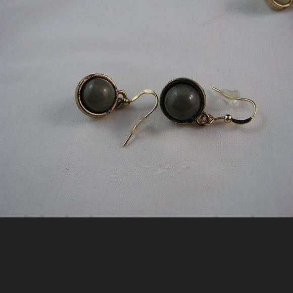 Multi Color Mini Glass Orb Necklace & Earrings Flapper Length JP113 - Picture 4 of 5